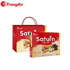 Bánh kem quế Saturn 330g, hỗn hợp socola và sữa dừa, không cholesterol