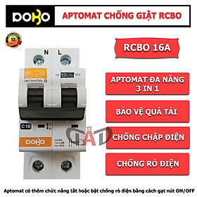 Mua Aptomat chống giật (bảo vệ quá tải  ngắn mạch & chống dò điện) RCBO DoBo Korea