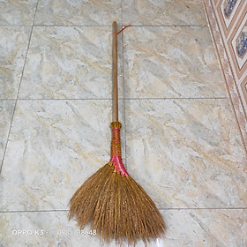 Mua Chổi rơm quét nhà cán gỗ dài 140 cm
