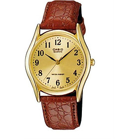 Đồng Hồ Nam Dây Da Casio MTP-1094Q-9B - Nâu Da Bò