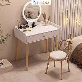 Mua Bàn Trang Điểm Đẹp Kèm Gương Led Cảm Ứng 1 Chạm Sang Trọng GP202