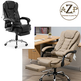 Ghế Giám Đốc, Ghế Văn Phòng  AZP FURNITURE Ergonomic AZP-9123 Kem - Nhóm Siêu Êm, Ngả Lưng relax tích hợp Massage