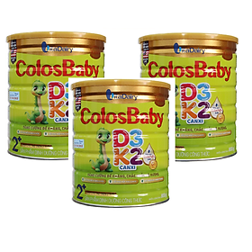 Combo 3 lon Sữa công thức Colosbaby D3K2 2+ lon 800g - Tăng cường đề kháng