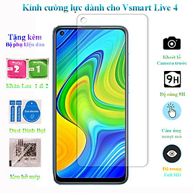 Kính cường lực dành cho Vsmart Live 4 - Kính Trong full HD và Kính Chống Phản Quang
