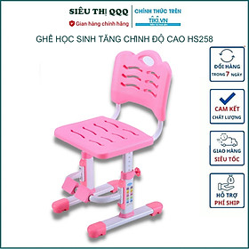 Mua Ghế học sinh thông minh chống gù tùy chỉnh độ cao có gác chân có dây đai và lớp đệm ngồi - Hàng chính hãng