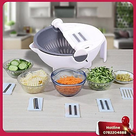 Mua Bộ Nạo Rau Củ Quả Đa Năng Kèm Rổ Đựng 9 In 1 Sang Trọng - Miễn Phí Vận Chuyển