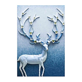 DIY 5D Diamond Painting Kit Full Drill Elk Deer Mosaic Embroidery Full Drill Cross Stitch Beads Pictures Crafts for Adults Home Office Wall Decor