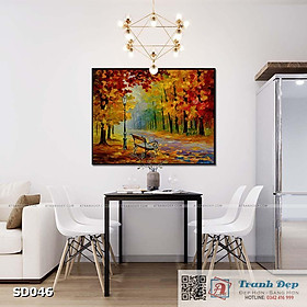 Mua Tranh canvas sơn dầu trường phái ấn tượng (palette knife) - SD046