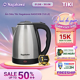 Ấm Siêu Tốc Nagakawa NAG0308 (1.8 Lít) - Hàng Chính Hãng