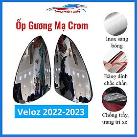 Ốp gương chiếu hậu Veloz 2022-2023 mạ crom bảo vệ chống trầy trang trí làm đẹp xe