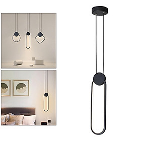 Minimalist Metal Pendant Hanging Light Dimmable Bedroom Dining Room Round