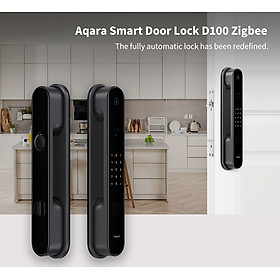 Khóa Thông Minh Aqara D100 Smart Lock Bản Quốc Tế - Khóa Push Pull Tiện lợi, mở cửa bằng vân tay, app - Hàng Chính Hãng