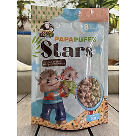 BÁNH ĂN DẶM PAPAFOOD PAPAPUFFS - STARS - 100% NGUYÊN LIỆU HỮU CƠ