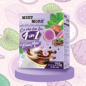 Cà Phê Hòa Tan Khoai Môn 4in1 Meet More (18g x 15 gói)