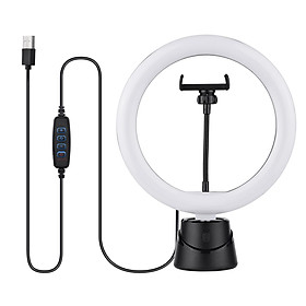 360° Smart Tracking Holder APP Control with 10in/26cm LED Ring Light 3000K-6000K 3-Color 11-Level Dimmable Face Tracking