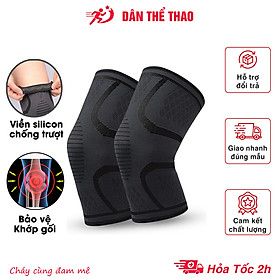 Hình ảnh Bó gối đá bóng, Đai bó gối chạy bộ tập gym bóng chuyền đàn hồi bảo vệ khớp gối