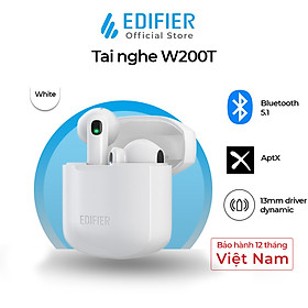 Mua Tai nghe bluetooth Edifier W200T Đàm thoại 4 mic khử ồn ENC Chống ồn chủ động mức cao - Hàng chính hãng