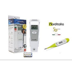 Nhiệt kế hồng ngoại đo trán Microlife FR1MF1 tặng kèm Nhiệt kế dạng bút đầu mềm TD82 NordItalia