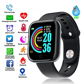 Đồng Hồ Smart Watch Nam Nữ Cảm Ứng Đơn Phím Lướt Nhẹ Nhàng Định Vị Nhắc Nhở Thông Minh DHY68