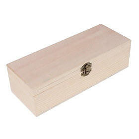 Wooden Jewelry Box with Lock Storage Rings Holder Trinket Case Gift Present