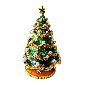 Christmas  Jewelry Trinket Box Ornament Figurines Collectible for Gift