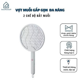 Mua Vợt Diệt Muỗi Thông Minh Gấp Gọn 2 In 1 Kiêm Đèn Bắt Muỗi Tự Động Ban Đêm Gấp Gọn  2 Lớp Lưới Bảo Vệ An Toàn - Hàng Loại 1 - Chính Hãng MINIIN