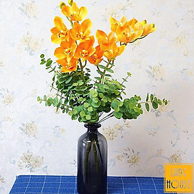 Mua Hoa Giả Lụa - Hoa Địa Lan Phủ Sáp Cao Cấp