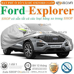 Bạt che phủ xe ô tô Ford Explorer 3 lớp cao cấp