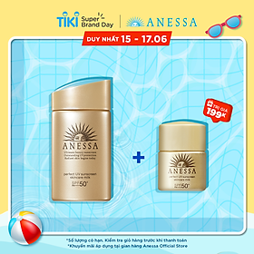 Kem chống nắng dưỡng da dạng sữa bảo vệ hoàn hảo Anessa Perfect UV Sunscreen Skincare Milk SPF 50+ PA++++ 60ml