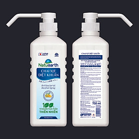 Chai xịt diệt khuẩn Natuearth 750 ml (chai dạng vòi ấn tiện dụng)