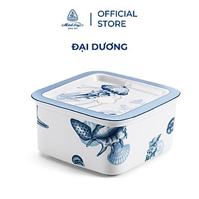 Mua Hộp dưỡng sinh vuông đựng thực phẩm 15 cm + nắp  Dưỡng Sinh Đại Dương Sứ cao cấp Minh Long