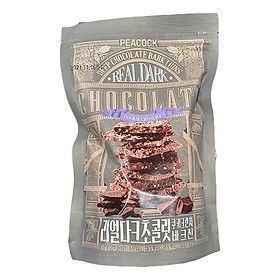 PEACOCK Cookie Crunch Bark Thins Real Dark Chocolate 260g