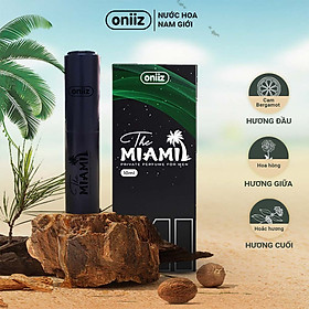 Oniiz Scent - Nước hoa nam giới THE PARIS & THE MIAMI lưu hương toàn thân, thơm cực lâu - Chai xịt 10ml