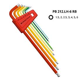 Mua Bộ Lục Giác Rainbow Đầu Bi 7 Chi Tiết PB Swiss Tools PB 212.LH-6 RB Sản Xuất Tại Thụy Sỹ