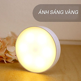 Mua Đèn cảm biến đèn led thông minh cảm biến sáng khi phát hiện chuyển động 2 màu dán tường sạc tích điện  bảo hành 12 tháng