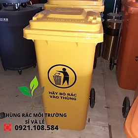 THÙNG RÁC CÔNG CỘNG 120L(XANH,VÀNG,CAM)