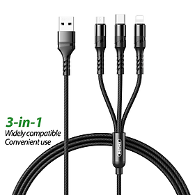 Mua Cáp sạc đa năng 3 đầu M+C+ip Remax RC186th (1.2m) _ Hàng chính hãng