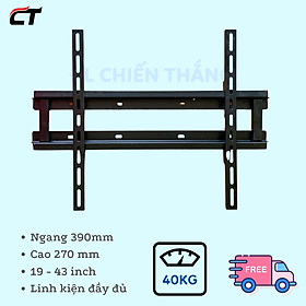 Khung Treo Tivi 19 - 43 Inch áp tường Cảnh Phong cho tv LCD-LED