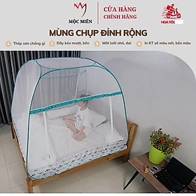 Mua Màn Chụp Cao Cấp Mộc Miên Hoạ Tiết Xanh Cá Mập - Kích Thước 1 6mx2m -2 cửa ( Hà Nội )