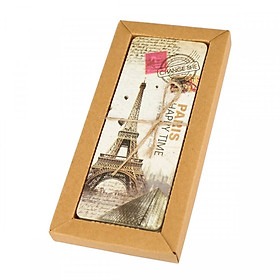 Hộp 30 Bookmark Đánh Dấu Sách Paris Tháp Eiffel Vintage Retro 