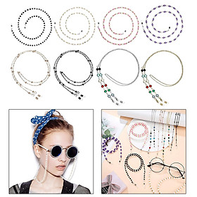 8pcs Beaded Eyeglasses Chains Holder Eyewear Retainer Mask Chain
