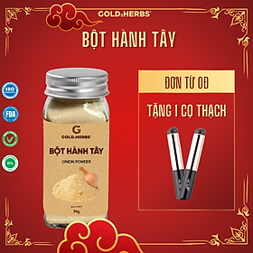 Bột Hành Tây Sấy Lạnh Goldzherbs – Hũ 50g