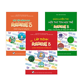 [Download Sách] Combo 3 sách Lập trình với Scratch 3, Bài tập nâng cao và Luyện thi tin học trẻ cấp Tiểu học