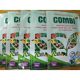 Combo 5 gói phân bón COMBI bổ sung trung vi lượng thiết yếu cho cây - gói 50 gram