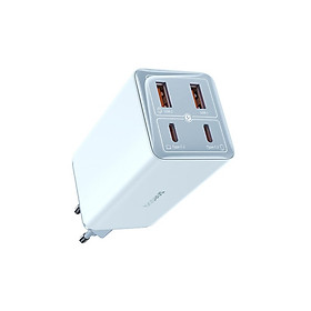 Mua Cốc Sạc Nhanh OS-Baseus GaN6 Pro Fast Charger 2C+2U 100W (Chân tròn  Kèm cáp C to C 100W  1m) (Hàng chính hãng)