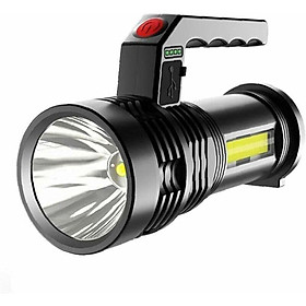 LED LED SECHARGED LAMP POCKET Đèn đuốc Portable Searchlight Torch USB Tải máy chiếu chống thấm nước để câu cá