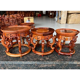 Mua Đôn gỗ tròn đa năng tiện ích-kỷ gỗ hương chân tròn cách điệu nhiều size