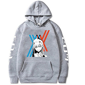 Anime Darling Trong Franxx Zero 2 In Hoodie Tay Dài Unisex Cosplay Sọc Hoodie Chui Đầu Cao Cấp