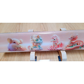 Mua Kê tay bàn phím - Kê tay bàn phím resin - Hình 12 con giáp design màu hồng