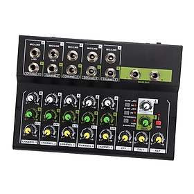 Studio Audio Mixer, Sound Mixing Console, 10 Channel Analog Mixer Reverb Line Mixer Sound Controller ,Professional for  DJ ,Recording